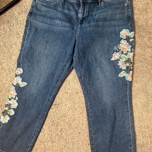 Size 16 denim capris